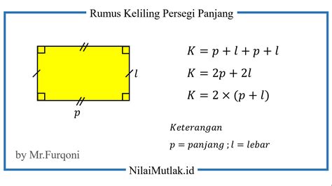 sifat sifat bangun datar persegi panjang  rumusnya vrogueco