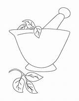 Morteros Mortar Pestle sketch template