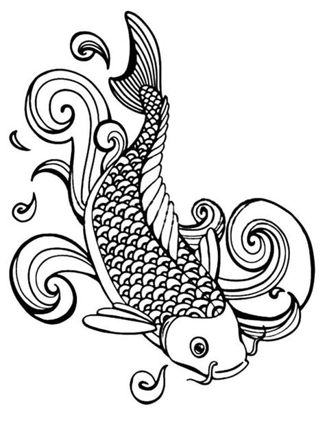 koi fish simple drawing  getdrawings