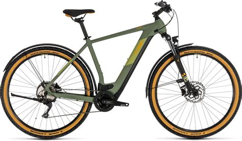 cube cross hybrid pro  allroad green  orange  herren  bike