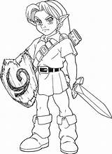 Zelda Link Coloring Pages Legend Printables Printable Kids sketch template