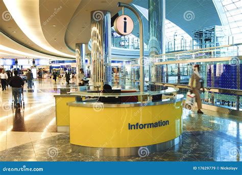 information desk  dubai international airport editorial stock image image