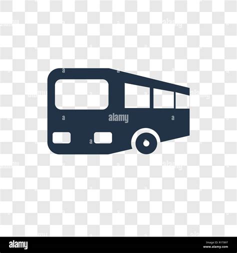 bus vector icon isolated  transparent background bus transparency logo concept stock vector