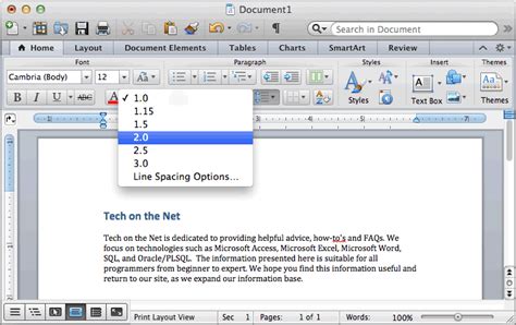tutorial archive ms word double space text  word   mac