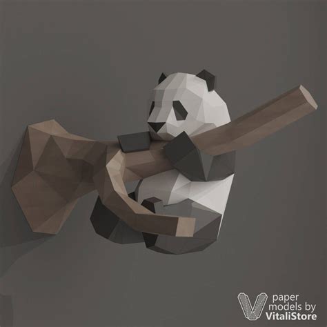 Diy Papercraft Panda 3d Papercraft Panda Panda T Diy
