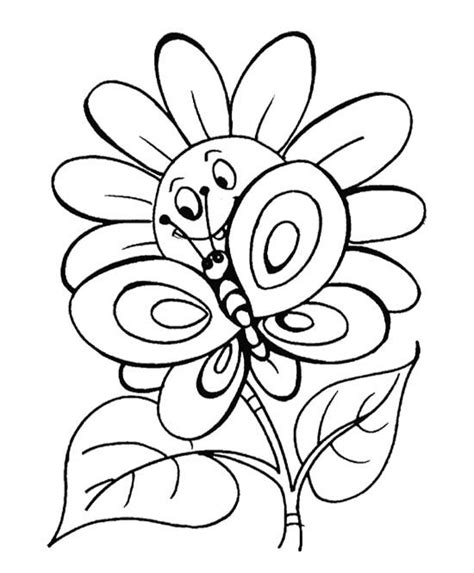 spring flowers coloring pages  children printable flower coloring