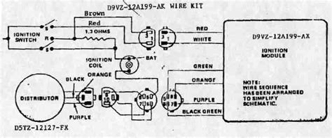 ford duraspark wiring diagram  turn   nut