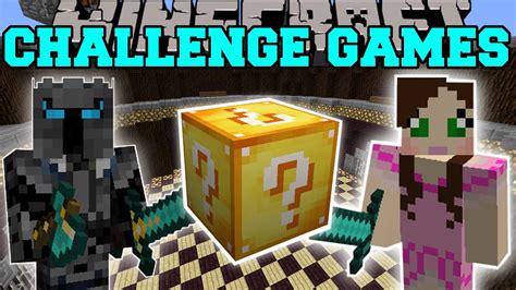 Minecraft Pat Vs Jen Challenge Games Lucky Block Mod Modded Mini