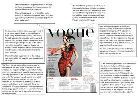 contents page vogue analysis   abbie wright issuu