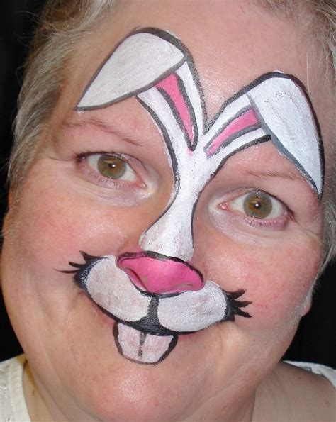 face paint easter images  pinterest easter rabbits