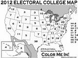 Electoral College Map sketch template