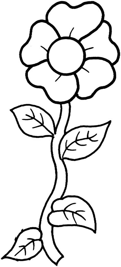 flower template kids learning activity printable flower coloring