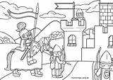 Ritterburg Ausmalbild Ritter Mittelalter Malvorlagen Burg Ausdrucken Verwandt Ausmalbilder Burgen Kinderbilder Ritterzeit Vorlagen öffnen Großformat Malbild sketch template
