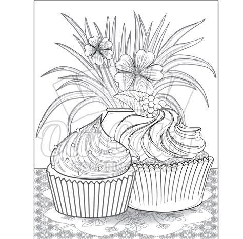 dessert coloring pack  oui color coloring books