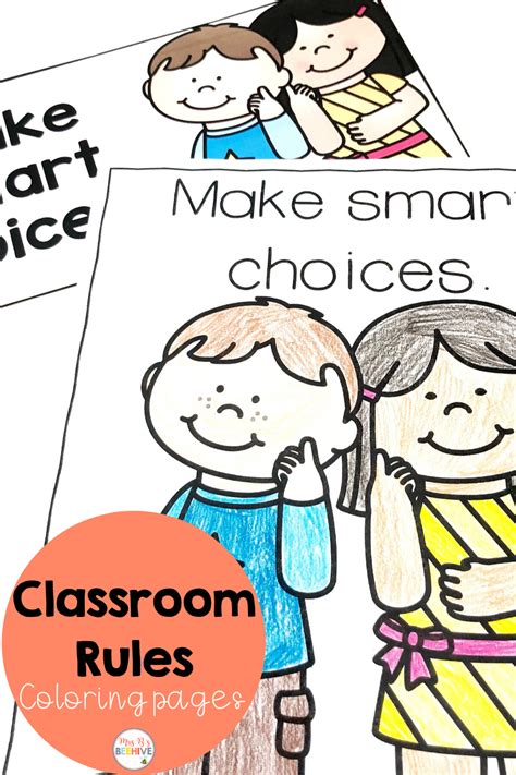 classroom rules  making smart choices  shown