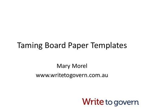 review  board paper templates