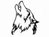 Wolf Howling Head Drawing Drawings Simple Pencil Outline Wolves Line Easy Cartoon Clipart Clip Moon Draw Ausmalbild Cute Wings Clipartmag sketch template