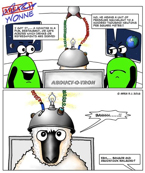 Alien Abduction Yvonne The Sheep A Web Cartoon Comic