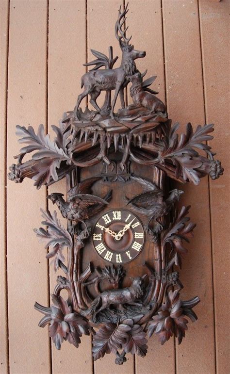 big cuckoo quail  cuckoo clock clock vintage wall clock