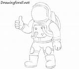 Astronaut Drawings Drawingforall Kinder Zeichnen Astronauts Astronauten Tutorials Zpr источник sketch template