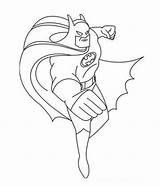 Batman Pages Coloring Hero Super sketch template