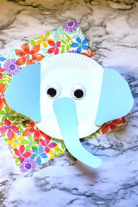 elephant paper plate craft mom wife busy life