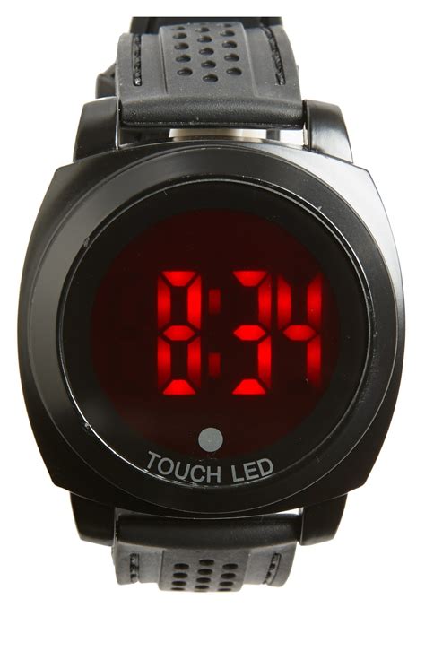 accutime touch led digital silicone strap  mm nordstrom