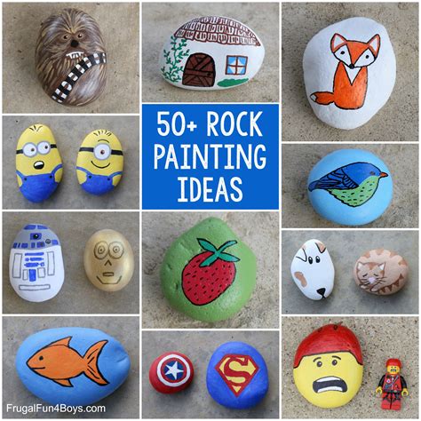 awesome rock painting ideas frugal fun  boys  girls