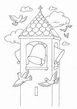 Campanile Pasqua Pasquali Disegnare Biblici Oggetti sketch template