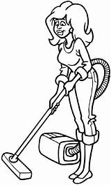 Cleaning Vacuum Girl Decal Cleaner Decals Line Vinyl Customize Pretty Beevault Signspecialist Pages sketch template