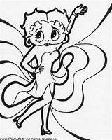 Betty Boop Coloring Pages Print Monster High sketch template