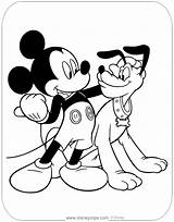 Pluto Disneyclips Colroing sketch template