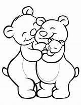 Bear Family Coloring Pages Cartoon Bears Printable Mothers Proud Drawing Animal Clipart Mother Cliparts Color Sheknows Kids Sheets Print Colouring sketch template