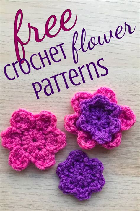 3 Simple Crochet Flower Patterns [with Pictures] Stitching Together