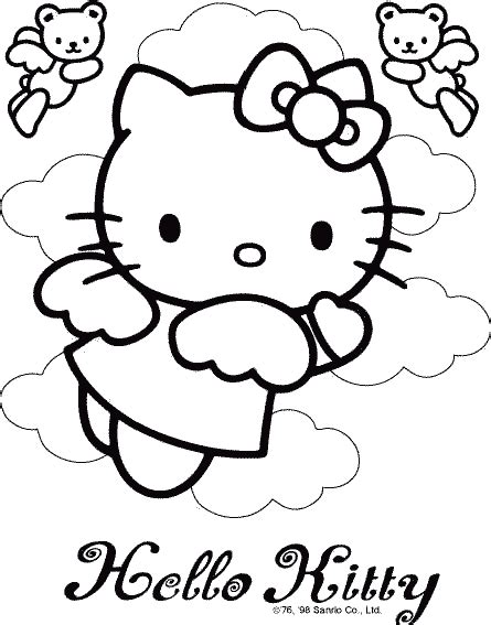 kitty coloring pages coloring pages  print