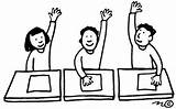 Hand Raising Clipart Student Raise Hands Put Raised Active Cliparts Clip Help Class Someone Library Pick Else Classroom Know Daily sketch template