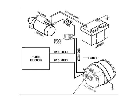 basic alternator wiring diagram