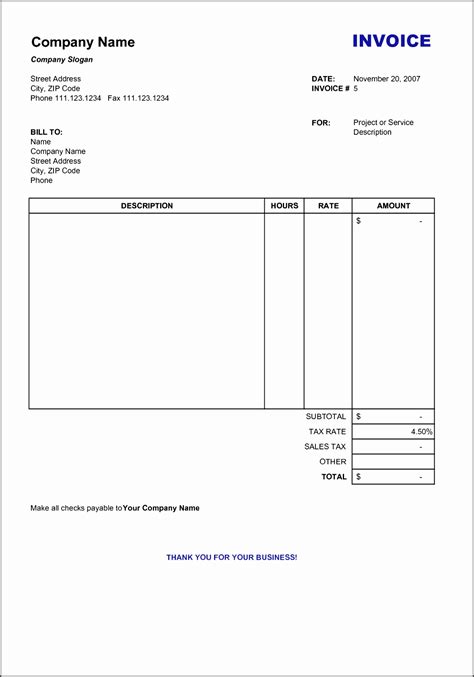 simple bill format empty invoice template ideas  invoice