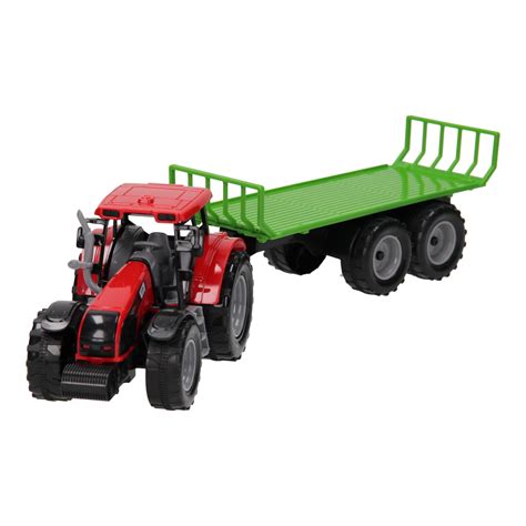 tractor met platte kar   kopen lobbes speelgoed