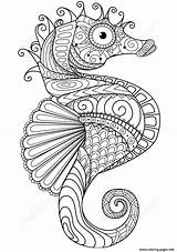 Coloring Zentangle Pages Zen Adults Horse Printable Sea Color Getcolorings Print Book sketch template