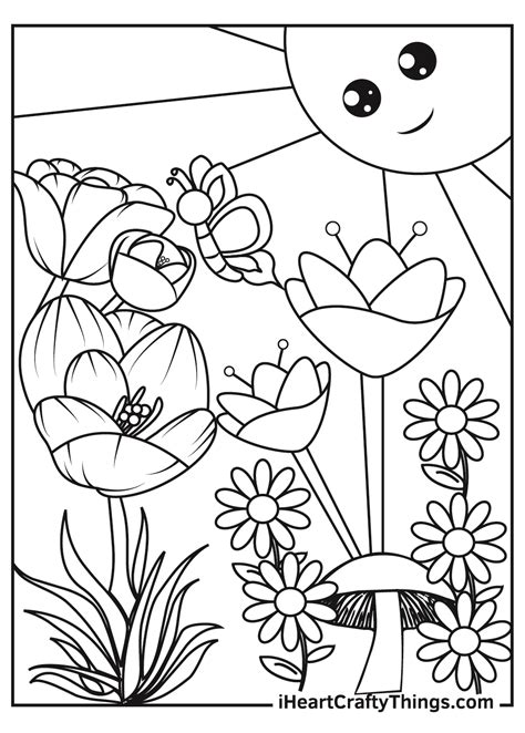 printable garden coloring pages printable world holiday