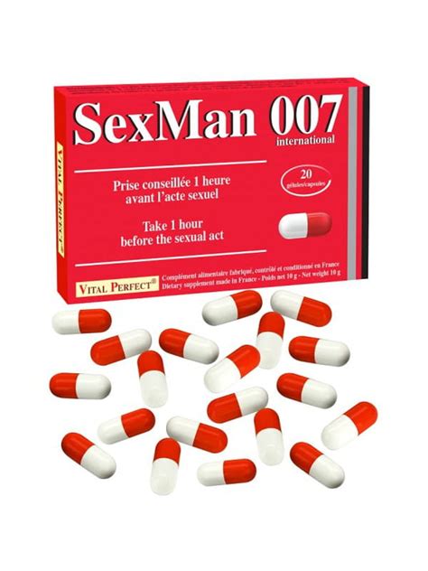 Stimulant Pour Homme Sexman 007 Vital Perfect Aphrodisiaque Pour Plus
