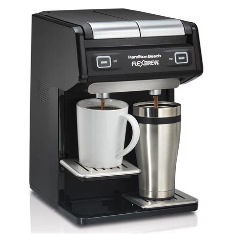 flexbrew coffee maker dual single serve black  hamiltonbeachcom