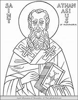 Athanasius Alexandria Thecatholickid Printable sketch template