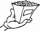 Popcorn Cliparts Draw Pop Clipart Coloring Library Book Colouring Corn Pages Favorites Add sketch template