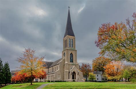 lee university chapel  dressed   fall photograph  marcy wielfaert fine art america