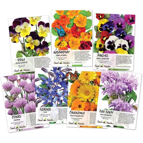 buy seed  edible wildflower seed packet collection  varieties