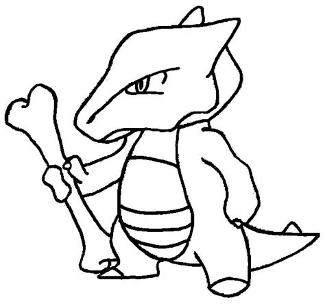 marowak coloring picture  pokemon
