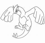 Lugia Pokemon sketch template