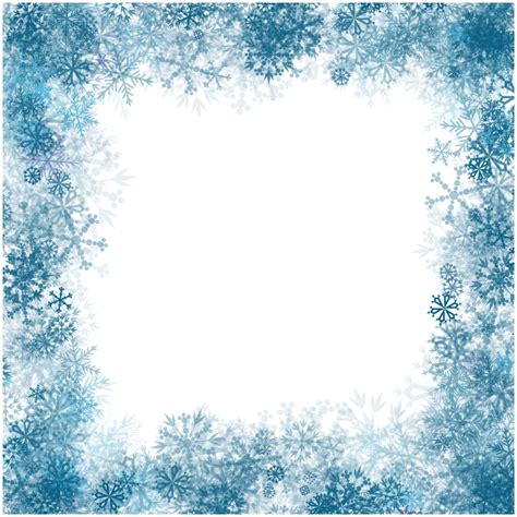 printable snowflake border